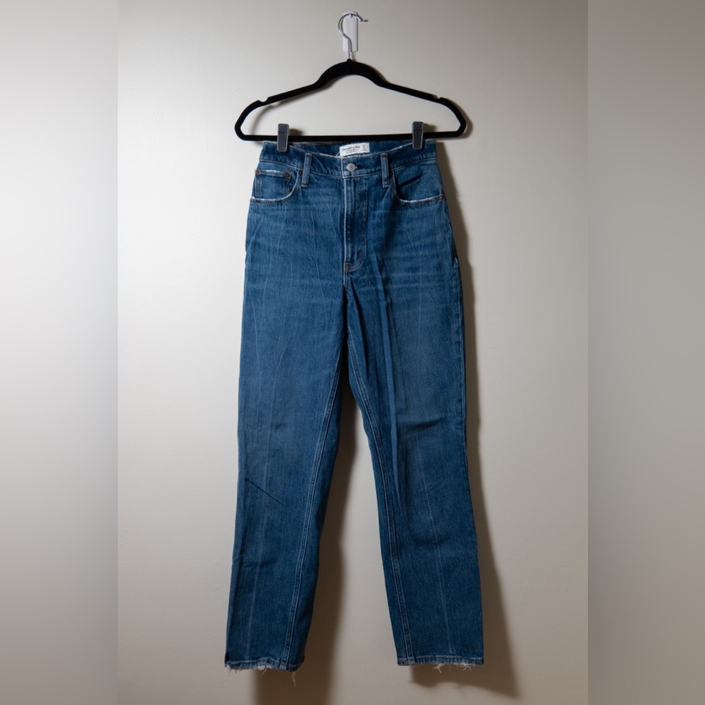 Abercrombie & Fitch '90s Straight Ultra High Rise Jeans, Curve Love